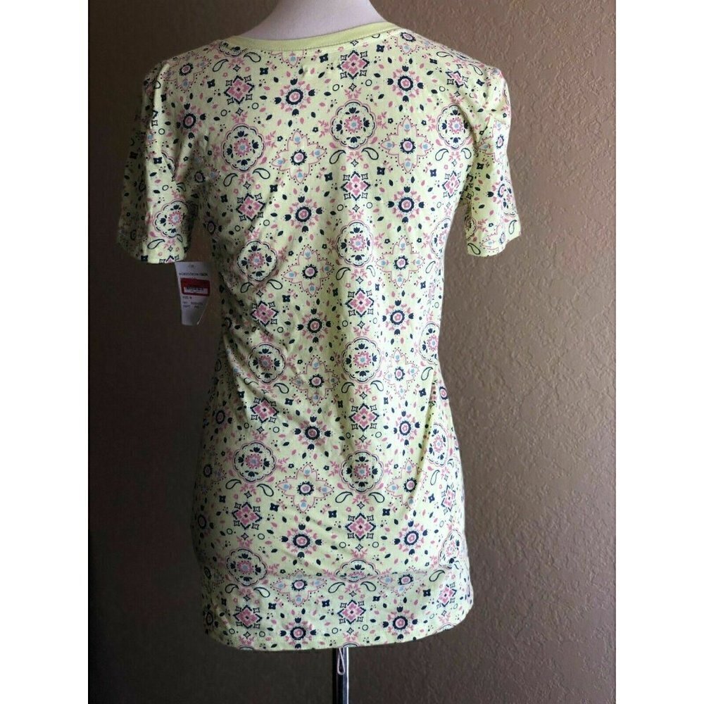 Abound Juniors Green Cotton Blend Casual Tee M - Picture 6 of 8